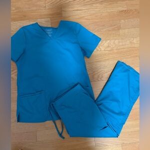 Cherokee Teal Workwear Scrub Set